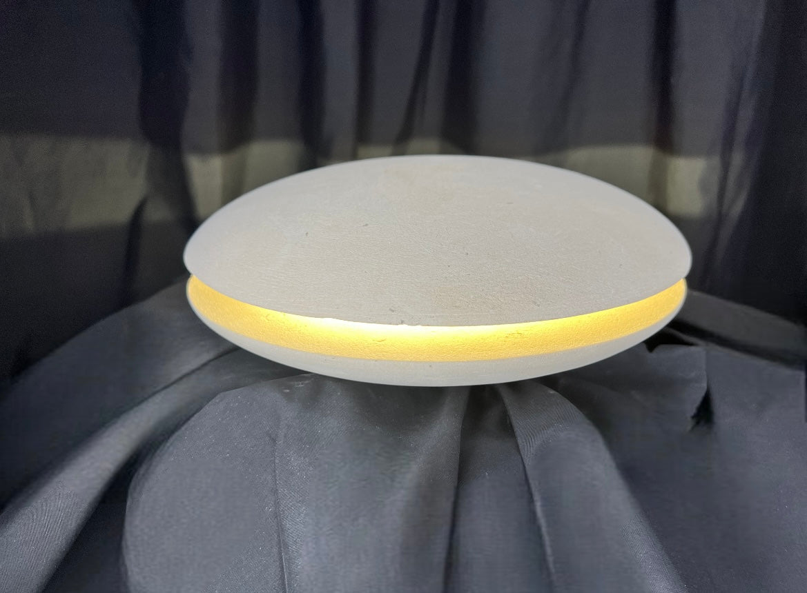 Lampada circolare piccola in pietra leccese