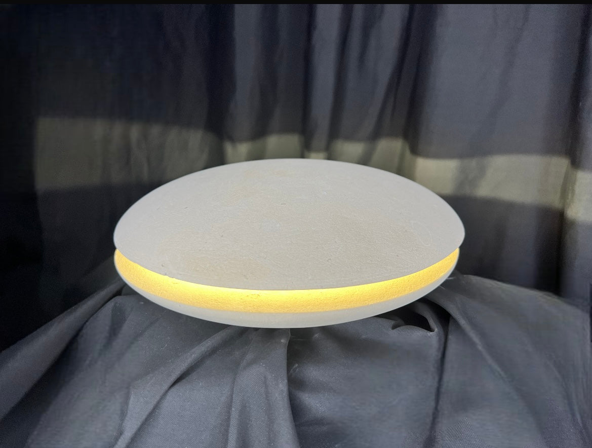 Lampada circolare piccola in pietra leccese